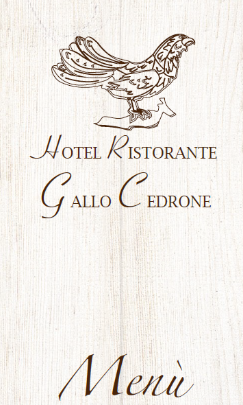 menu ristorante